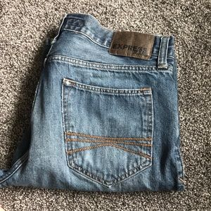Men’s express slim fit boot cut  jeans 33x32